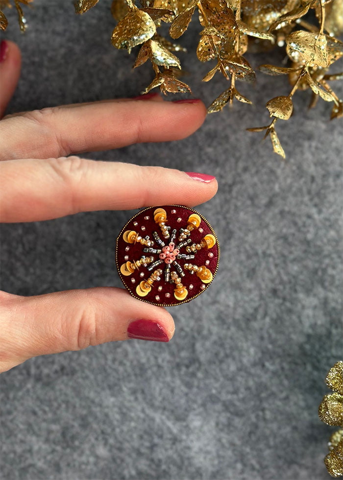 borche de noel brodée cadeau eco responsable