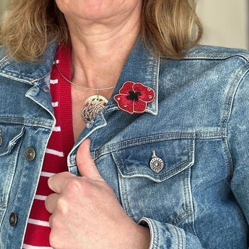 broche coquelicot rouge collection poppelicot