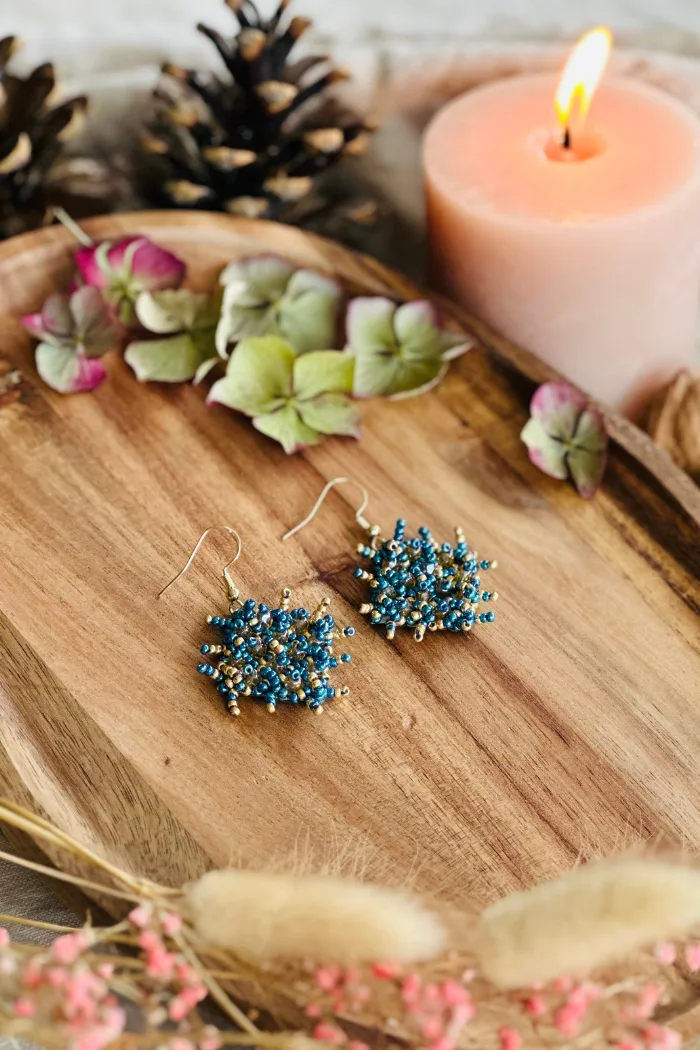 boucles d'oreilles "pimpantes" Asteria